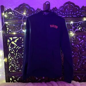 Navy blue Krooked pull hoodie